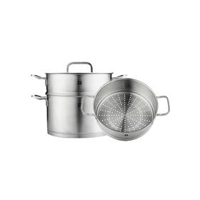 双立人 Moment 深烧锅24cm+蒸笼24cm套装 ZW-C130