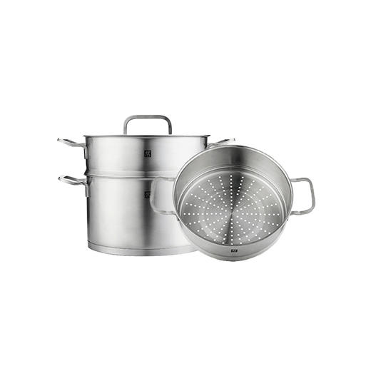双立人 Moment 深烧锅24cm+蒸笼24cm套装 ZW-C130 商品图0