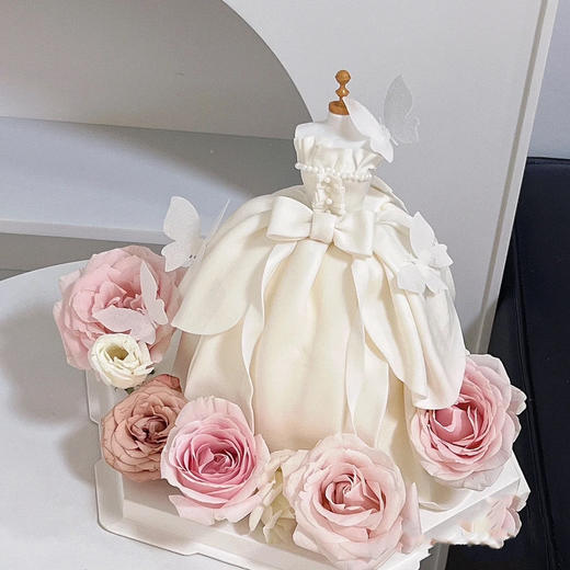 鲜花超仙半翻糖蛋糕（默认1.5磅） 商品图2