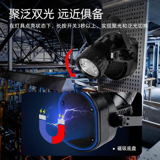 SUPERFIRE神火D11防爆手电筒多功能磁吸超亮远射大功率带防爆证手提探照灯 商品图4