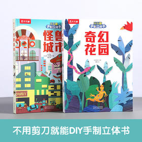 【毛豆妈】乐乐趣手制立体书2册 亲子游戏 进口版权 培养协调力 提高审美 4-12岁
