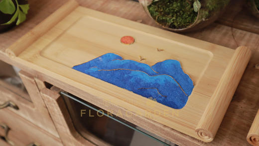 非遗掐丝珐琅茶盘（可定制图案） 商品图2