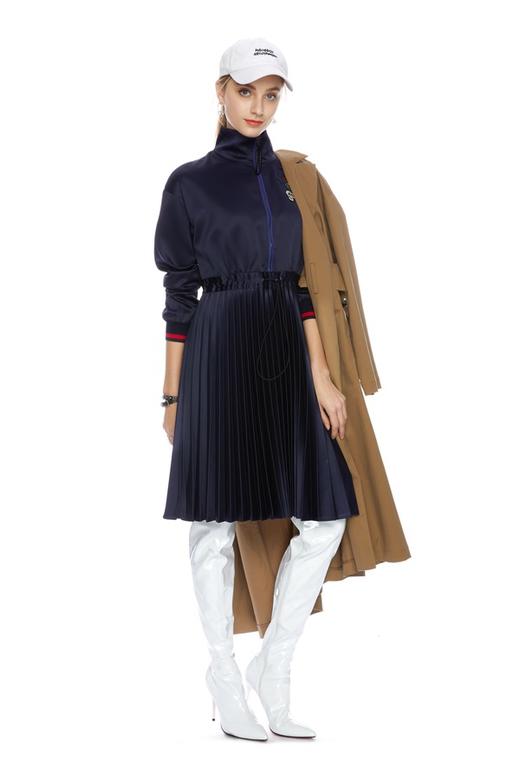 AUGUST 1 EIGHT 海军蓝布贴连衣裙 4723 商品图1