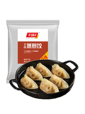 千味玉米猪肉蒸煎饺1kg 商品图0