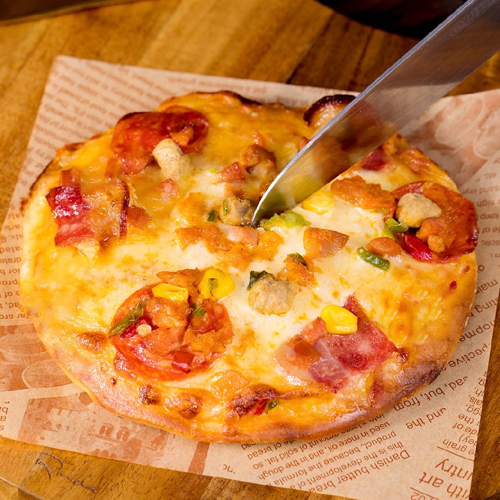 手工无添加剂披萨  180克*5袋（夏威夷培根｜奥尔良鸡肉｜ 风味牛肉｜意式总汇｜孜然烤肉）