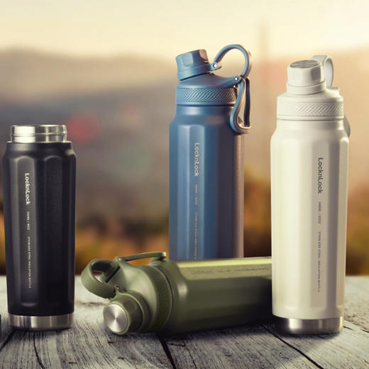 乐扣乐扣保温杯大容量户外运动水壶不锈钢学生儿童女水杯男士 商品图0