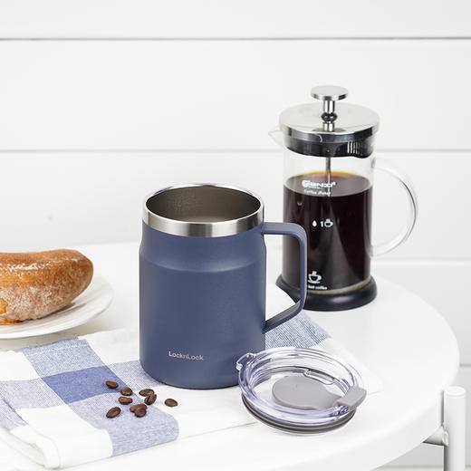 乐扣乐扣保温杯水杯女咖啡杯桌面办公室马克杯304不锈钢男生 商品图2