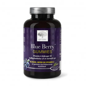 [丹麦]纽诺迪克蓝莓软糖 60粒. New Nordic Blueberry Gummies 60tabl