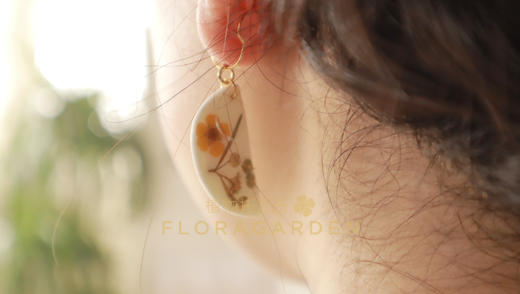 软陶压花耳环发夹 商品图2