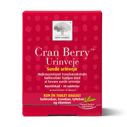 [丹麦]纽诺迪克蔓越莓复合片30粒  New Nordic Cran Berry 30tabs 商品图0