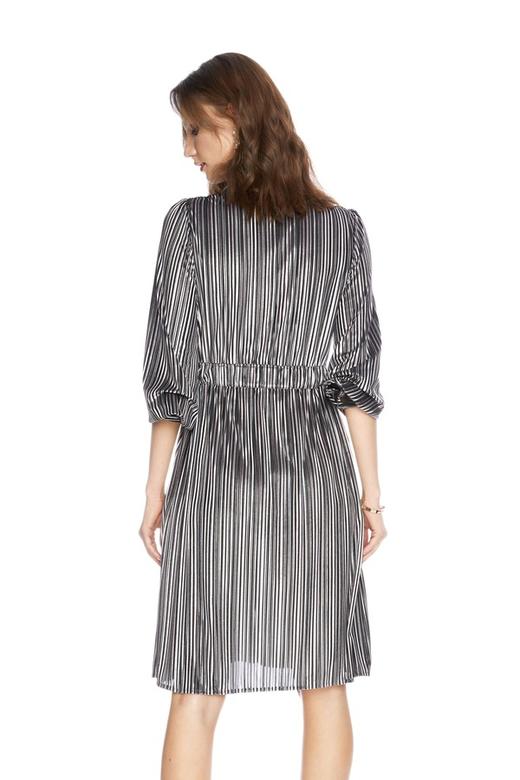 SUMMER & SAGE 金属感条纹连衣裙 4752 商品图2