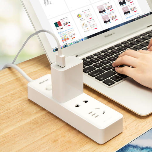 齐心 PCP-W315 延长线插座 3位12孔 总控全长1.5米 商品图2