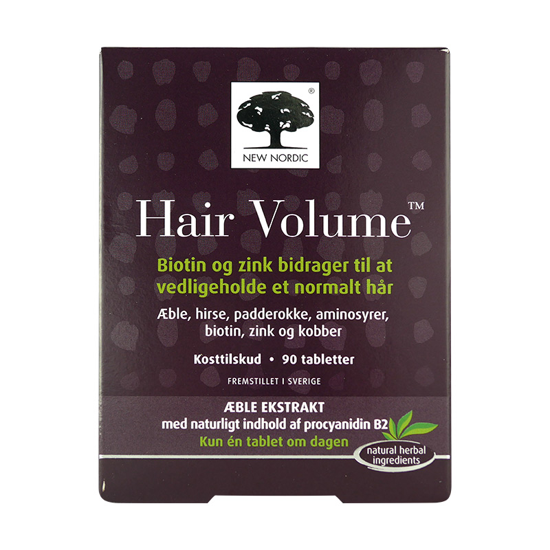 [丹麦]纽诺迪克植物助发精华片90粒. New Nordic Hair Volume 90tabs