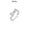 ZEGL设计师小甜兔系列蝴蝶结兔子戒指女小众设计指环开口食指戒子 商品缩略图2