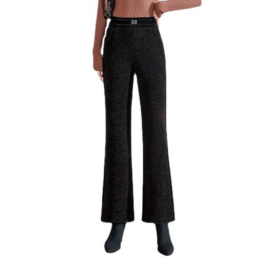 冬季新款高腰宽松修身加绒外穿妈妈裤子防寒遮肉厚款一件代发 商品图4