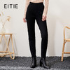 EITIE爱特爱高腰小脚保暖羽绒休闲裤显瘦黑色百搭通勤冬新款D2205007 商品缩略图0