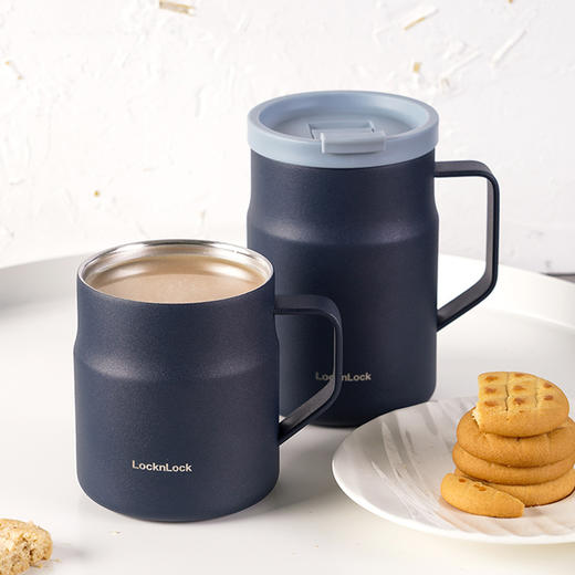 乐扣乐扣保温杯水杯女咖啡杯桌面办公室马克杯304不锈钢男生 商品图0