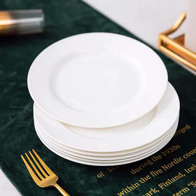 5F隆昌瓷器白胎6.5平盘