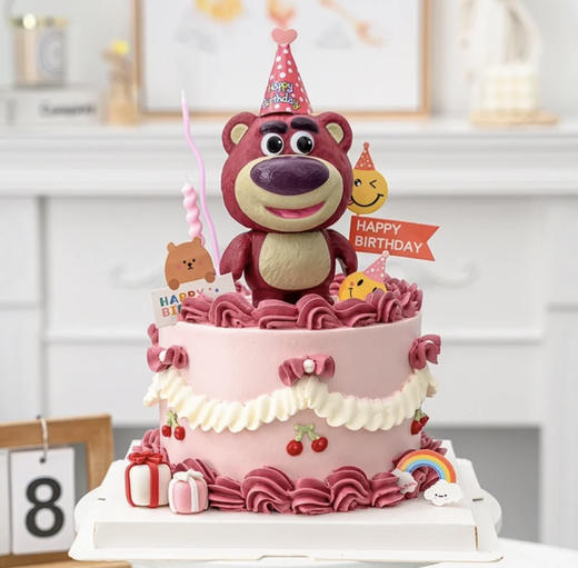 可爱草莓熊蛋糕 商品图0