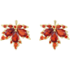 ZEGL红色枫叶耳环女2022年新款潮小众设计感高级耳钉925银针耳饰 商品缩略图5