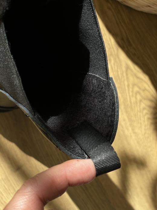 小牛皮切尔西靴 字母乳胶底更软舒适防滑纯皮靴 商品图7