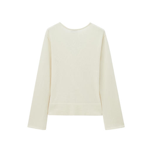 斜径羊绒套衫V领衫 商品图1