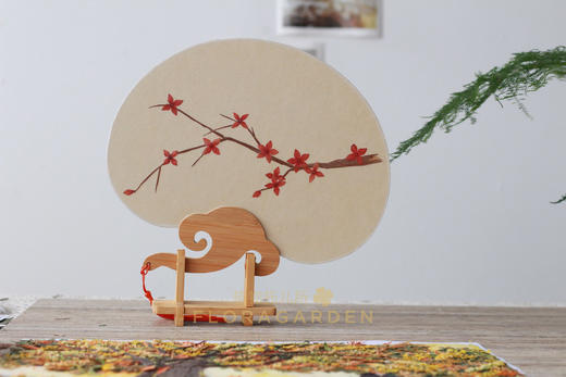 押花团扇 商品图0