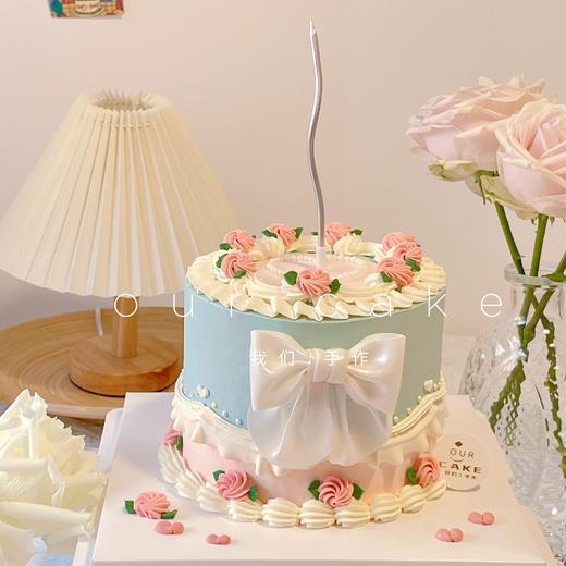 爱心复古蝴蝶结蛋糕-低糖处理无添加 商品图1