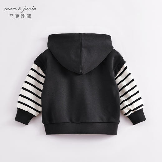 【打折】马克珍妮春装新款 男童假两件连帽卫衣 儿童上衣230103 商品图1
