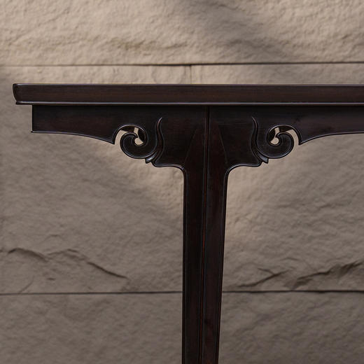 二十世纪 红木插肩榫云纹画案 商品图1