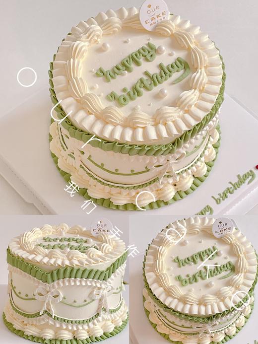 复古裱花蛋糕-低糖处理无添加 商品图0