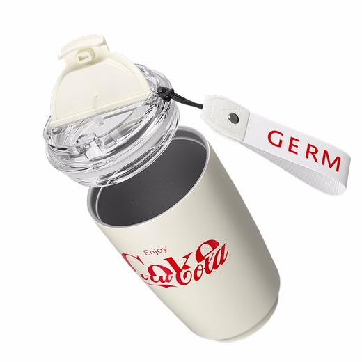 格沵（GERM）&可口可乐保温杯网红摩卡保温咖啡杯女高颜值大容量车载保温水杯随行杯子400ML 商品图4