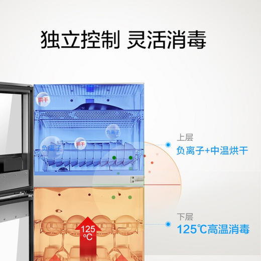 康宝（Canbo）商用消毒柜立式大型消毒柜家用高温商用厨房消毒碗柜大容量双门碗筷高温 XDZ300-DS 商品图7