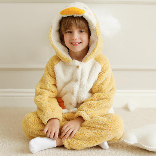 dreamydiary 法兰绒儿童家居服套装 商品图1