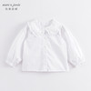 马克珍妮春装新款 女童纯棉花边领衬衫 儿童衬衣230360 商品缩略图3