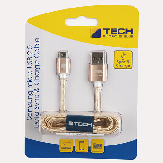 TravelBlue蓝旅/Sanmsung微型USB2.0充电安卓数据线安卓设备适用 商品图0