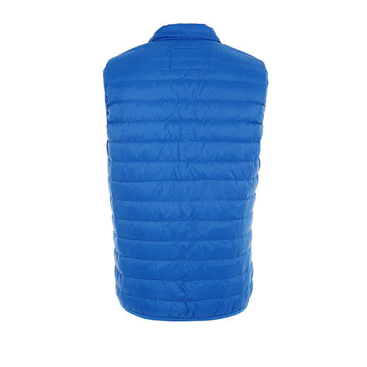 ARMANI 阿玛尼 男士徽标贴花绗缝拉链羽绒马甲 蓝色 8N6Q02 6NHPZ 1525 商品图1