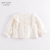 马克珍妮春装新款 女童荷叶边全棉小衫 儿童娃娃衫230182 商品缩略图1