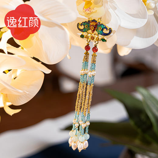 逸红颜蓝鹊压襟 商品图3