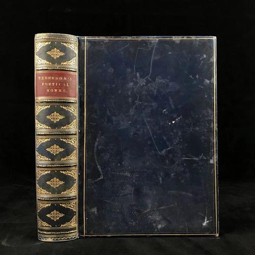 特装本！1878年 丁尼生作品集 全真皮精装16开 商品图0