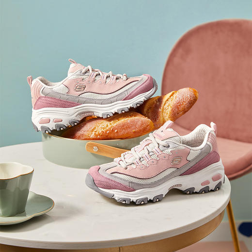 Skechers斯凯奇女鞋新款时尚复古运动老爹鞋厚底拼色熊猫鞋11947 商品图6