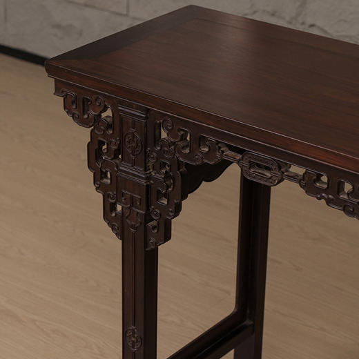 清 红木透雕云纹拱璧平头案 商品图3