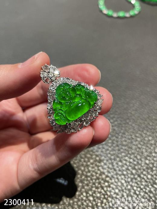 老坑玻璃黄阳佛公 92999【2300411】 商品图1