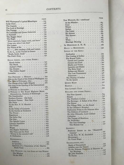 特装本！1878年 丁尼生作品集 全真皮精装16开 商品图4