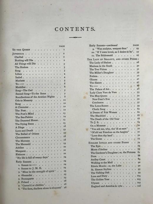 特装本！1878年 丁尼生作品集 全真皮精装16开 商品图3