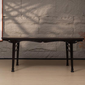 二十世纪 红木插肩榫云纹画案