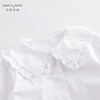 马克珍妮春装新款 女童纯棉花边领衬衫 儿童衬衣230360 商品缩略图4