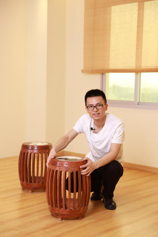 红桥红  家具严选  缅甸花梨（大果紫檀）【48 石面 直棂式鼓凳】 商品图12