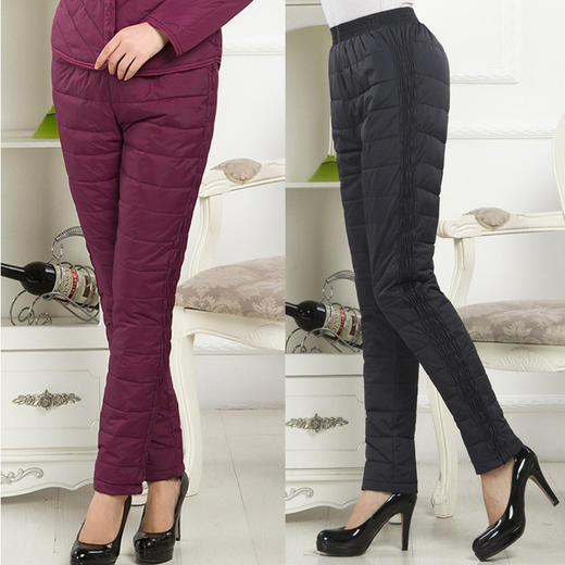 羽绒裤保暖冬季妈妈外穿高腰加厚大码修身显瘦 商品图2