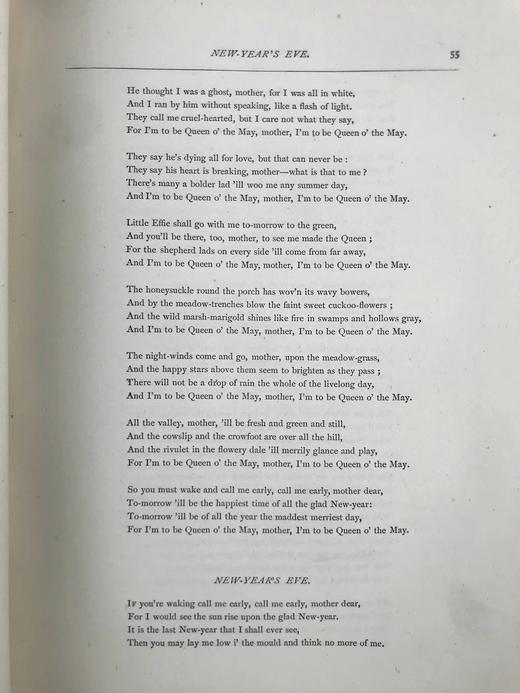 特装本！1878年 丁尼生作品集 全真皮精装16开 商品图6